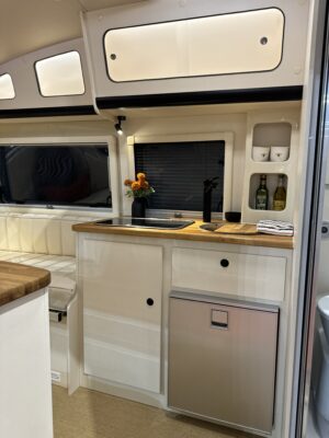 2025 Barefoot Eclipse caravan kitchen